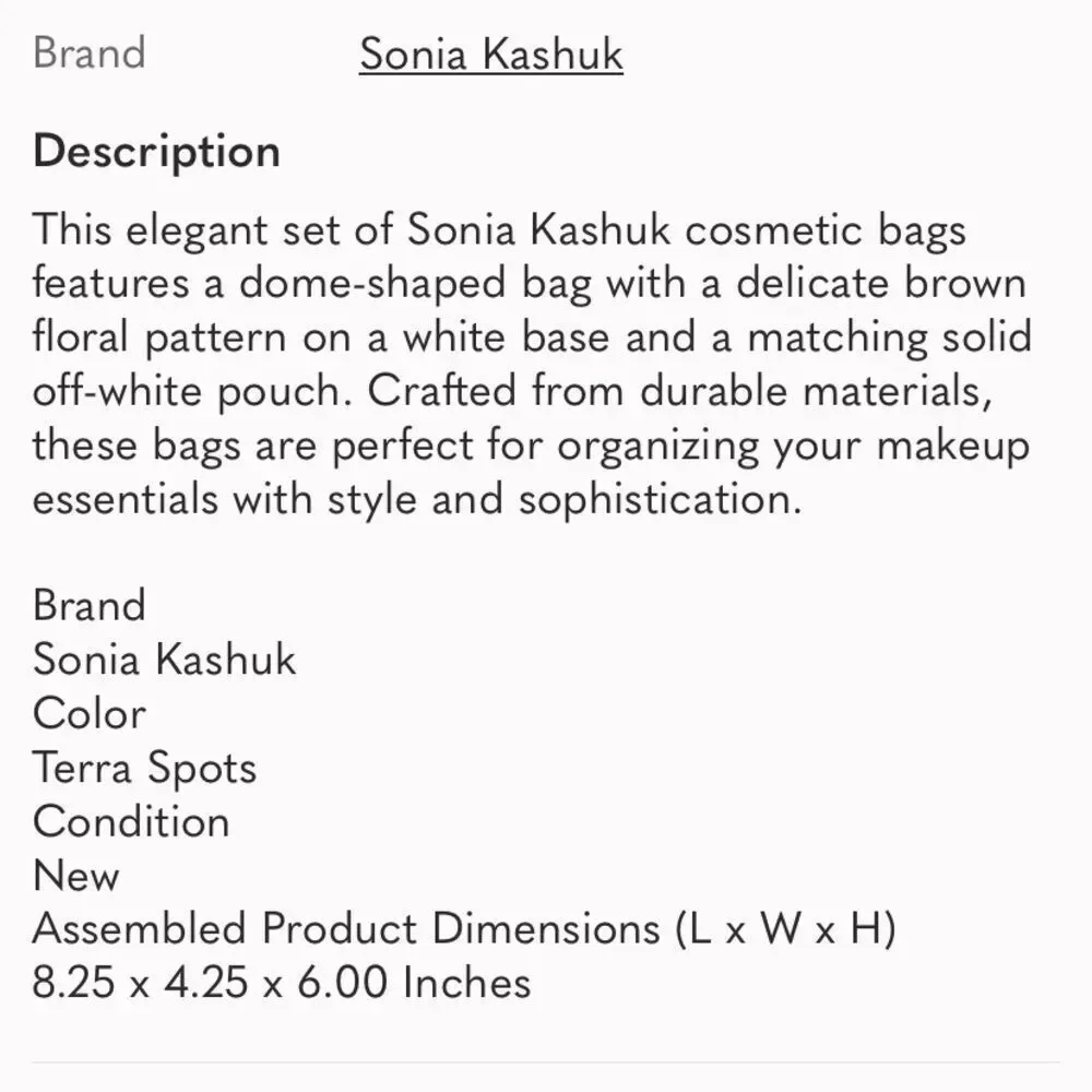 Sonia Kashuk Animal Print Dome  Zipper Case Plus Small Mesh Zipper Bag